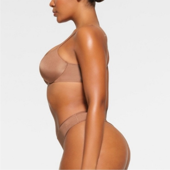 NWT SKIMS Ultimate Collection Push Up Plunge Bra in Sienna 42D - Picture 3 of 10